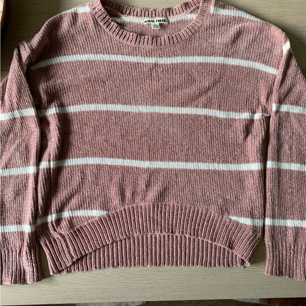 Stripped cropped sweater